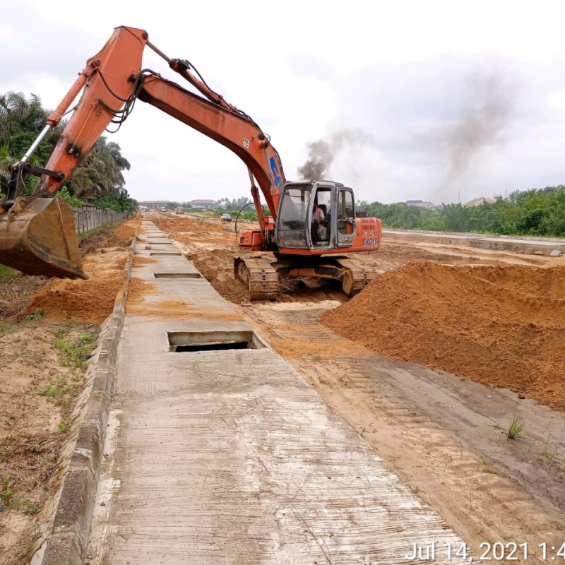 Ongoing Construction of 3rd Relief Camp Access Road, Ibeju Lekki, Lagos